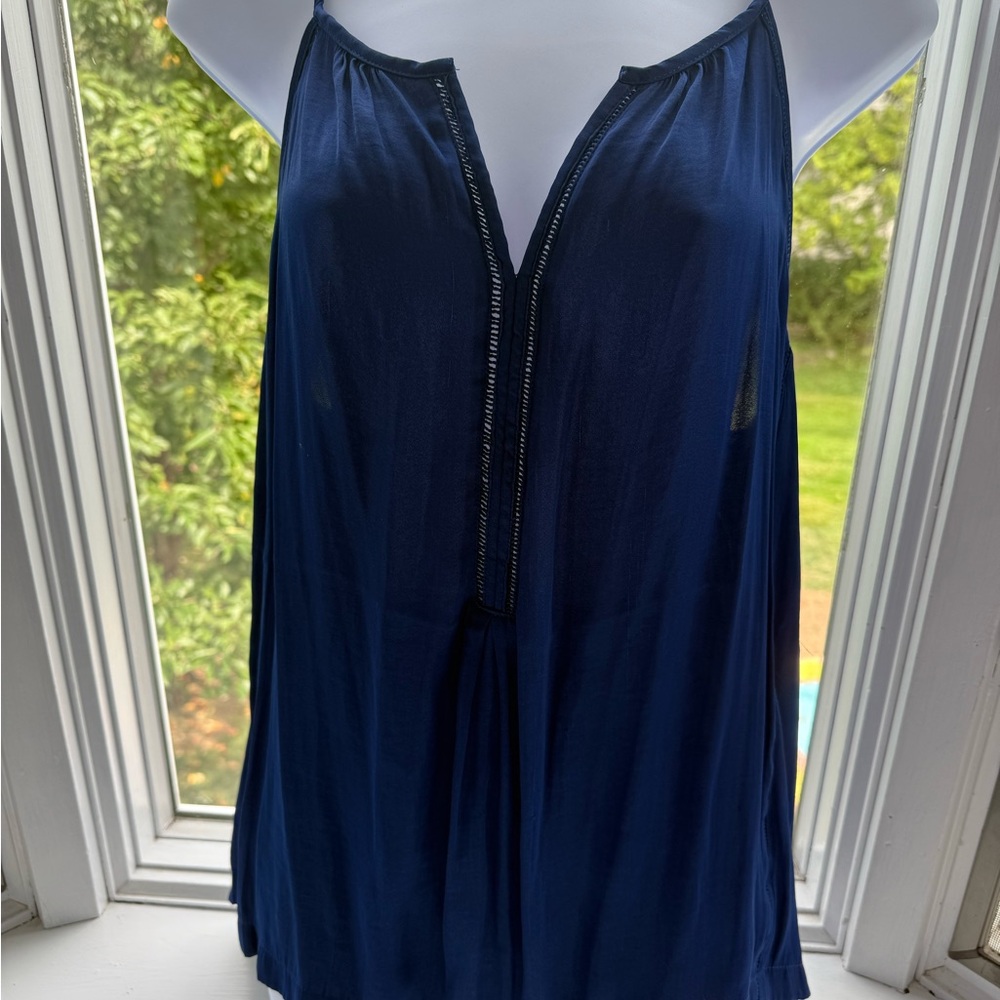 Tart Deep Blue Sleeveless Top